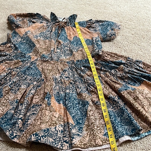 NWOT! HUNTER BELL Merritt prairie patchwork ruffled dress. - Picture 14 of 15
